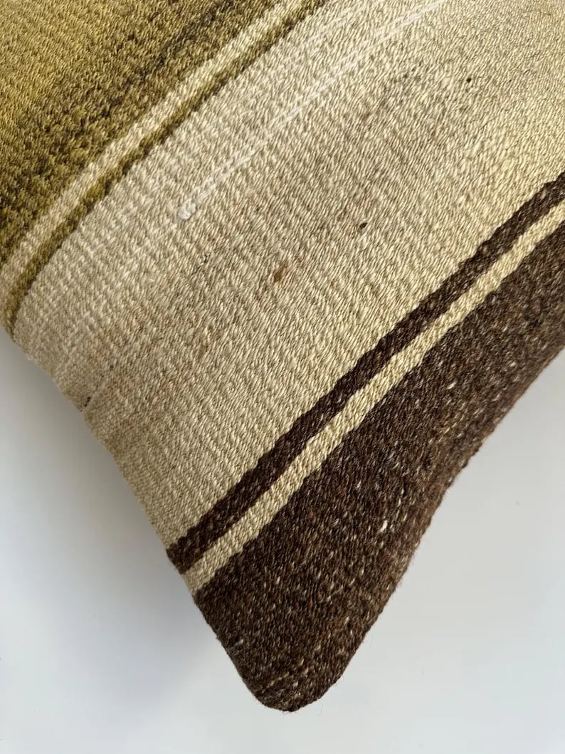 Handmade Turkish Rug Cushion Cover 16''x16'' / 41x41 CM