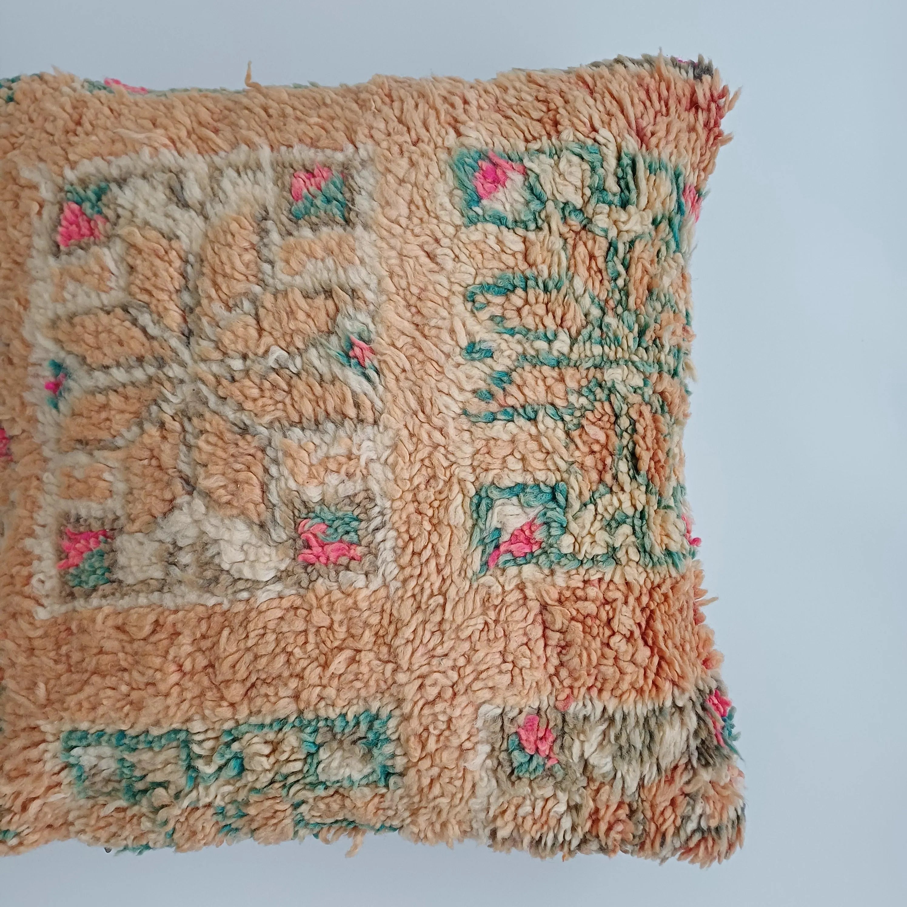Moroccan Tribal Vintage Wool Multicoloured Cushion Cover 20''x20'' / 52x52 CM