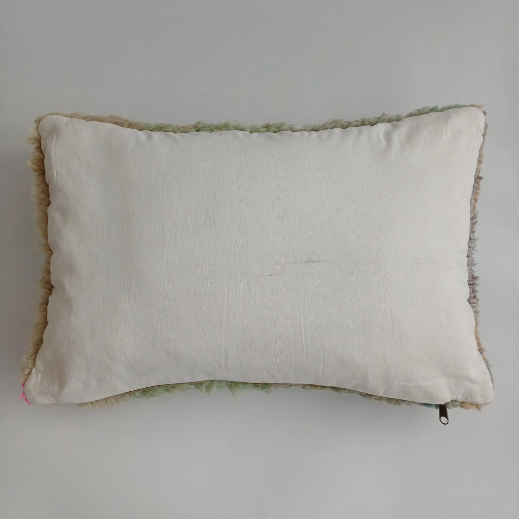 Moroccan Berber Handmade Vintage Wool Cushion Cover  24''x16'' / 60x40 CM