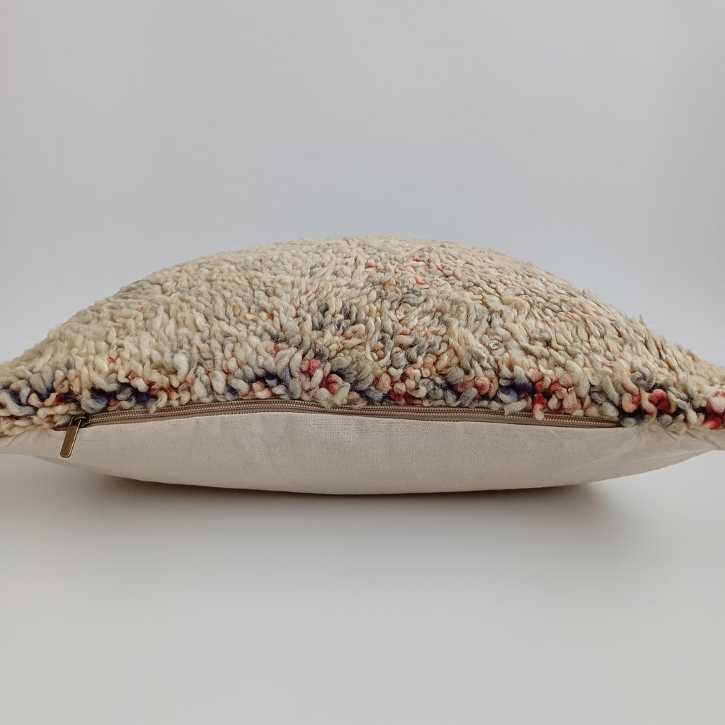 Moroccan Tribal Vintage Wool Multicoloured Cushion Cover 20''x20'' / 52x52 CM