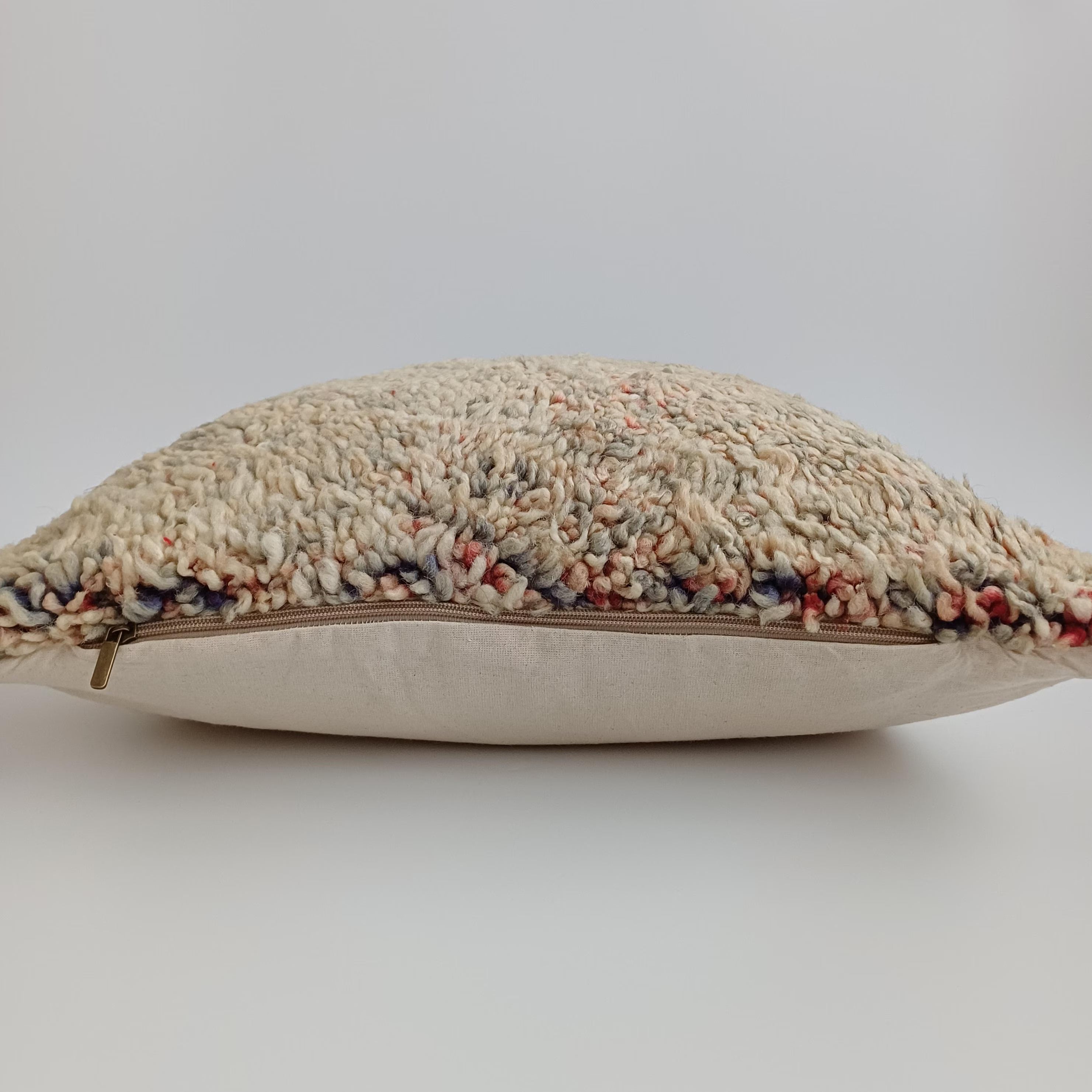 Moroccan Tribal Vintage Wool Multicoloured Cushion Cover 20''x20'' / 52x52 CM