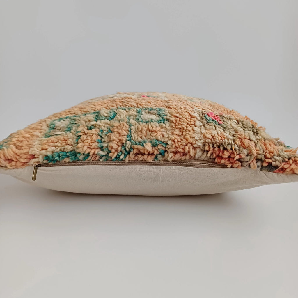 Moroccan Tribal Vintage Wool Multicoloured Cushion Cover 20''x20'' / 52x52 CM