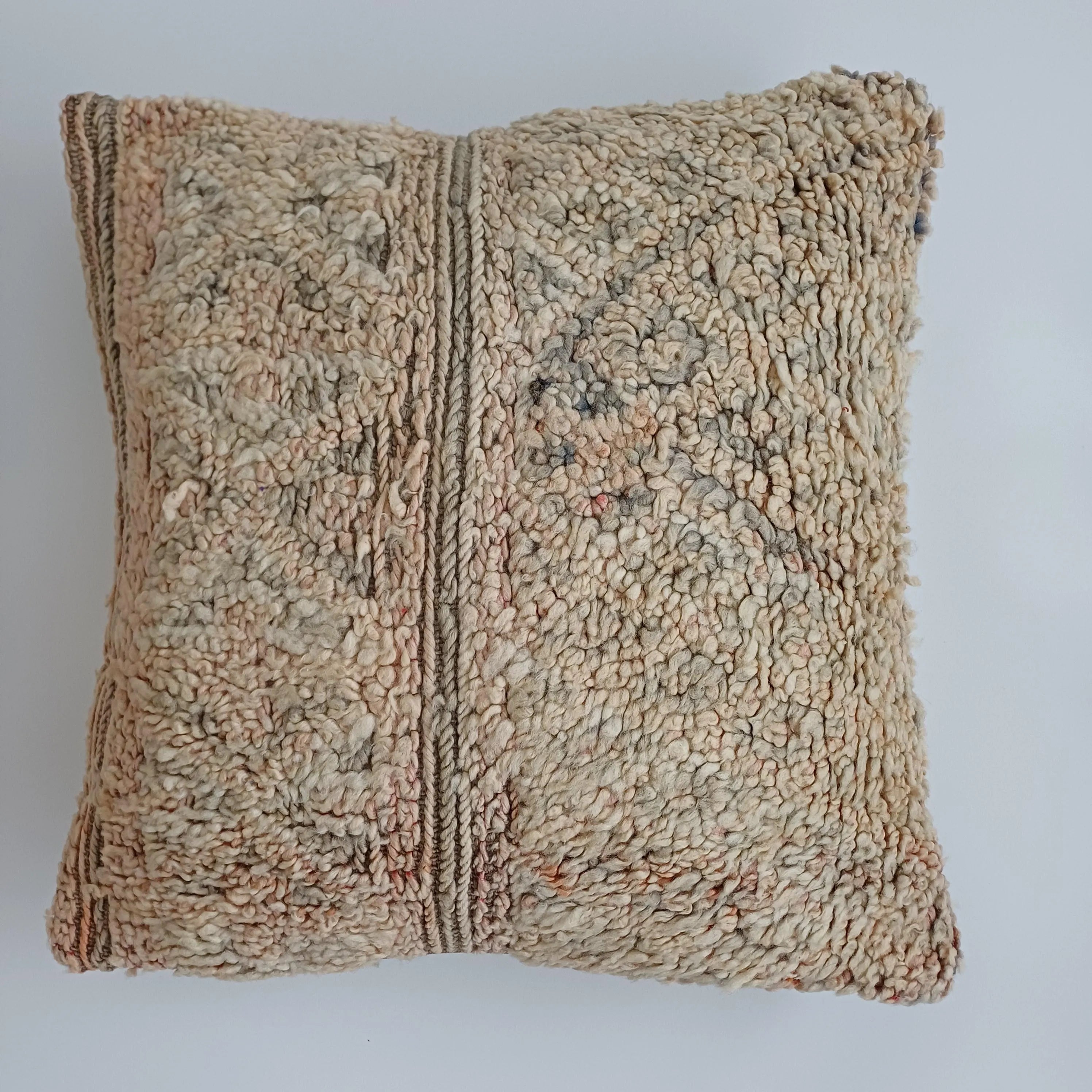 Moroccan Tribal Vintage Wool Multicoloured Cushion Cover 20''x20'' / 50x50 CM