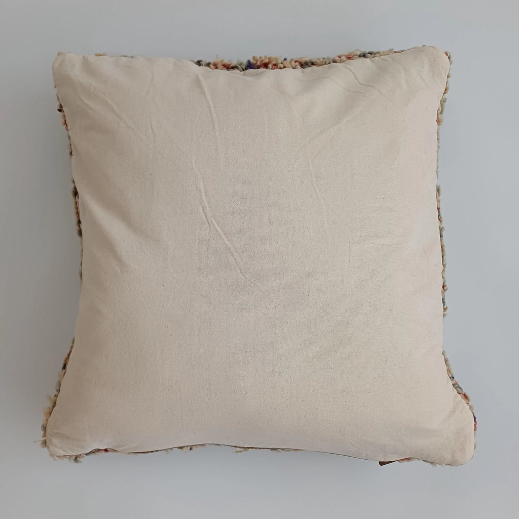 Moroccan Tribal Vintage Wool Multicoloured Cushion Cover 20''x20'' / 53x50 CM