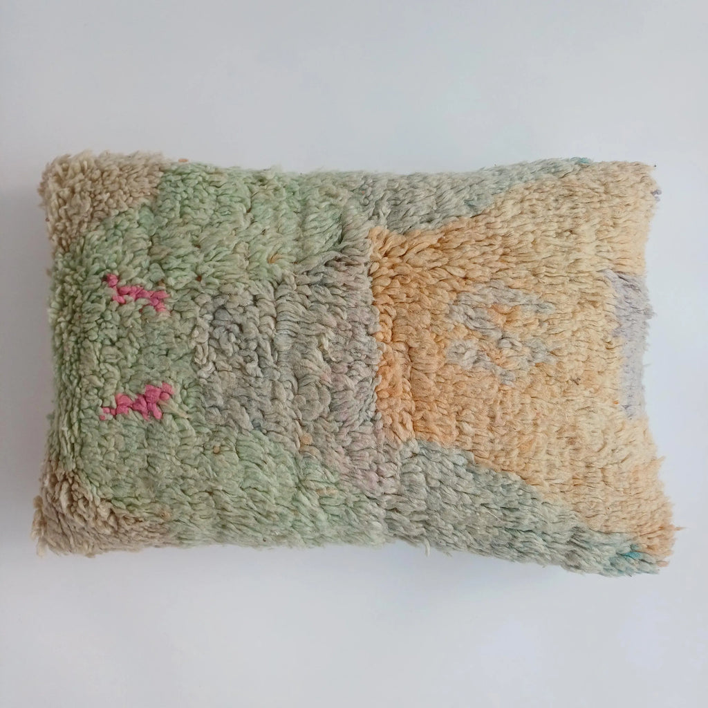 Moroccan Berber Handmade Vintage Wool Cushion Cover  24''x16'' / 60x40 CM
