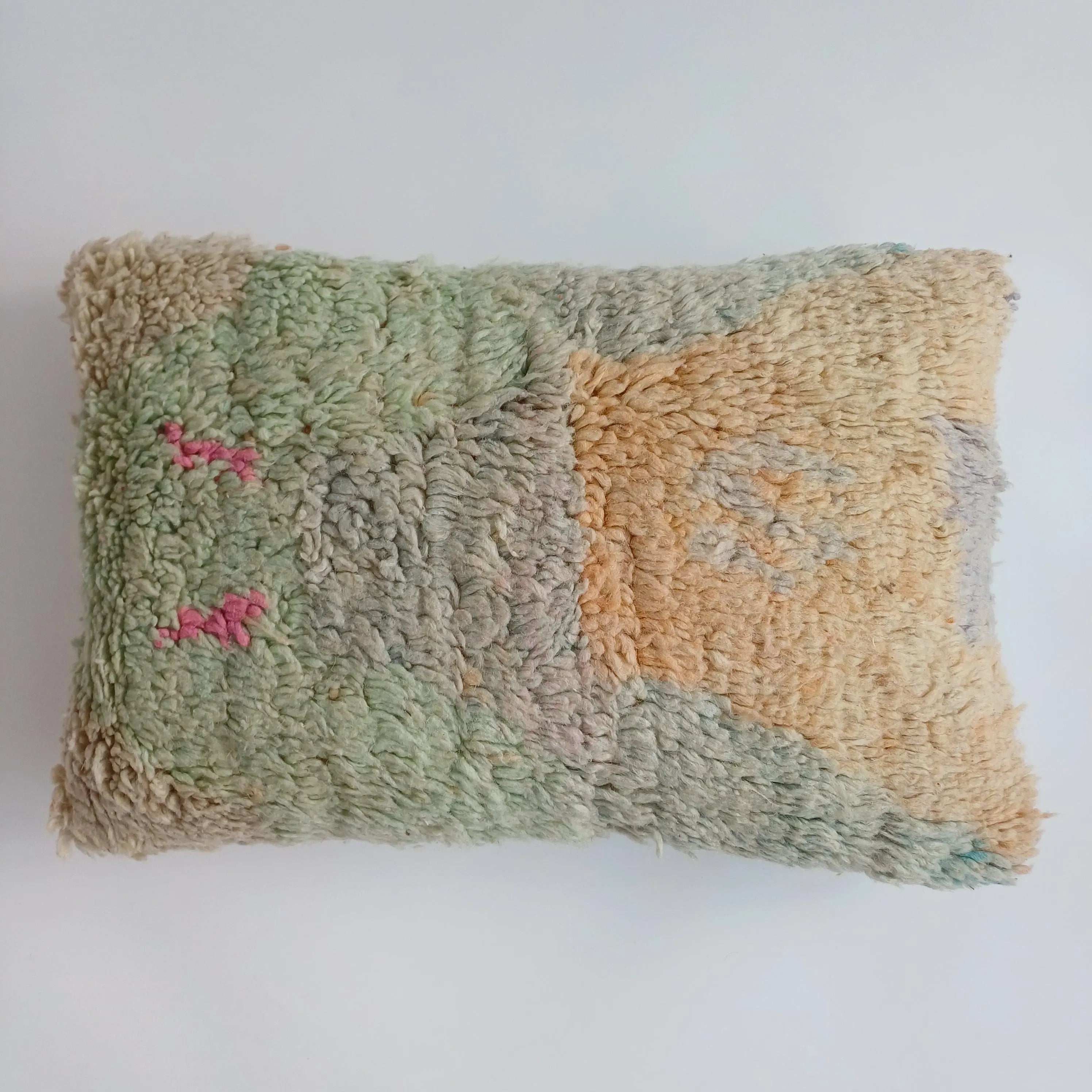 Moroccan Berber Handmade Vintage Wool Cushion Cover  24''x16'' / 60x40 CM