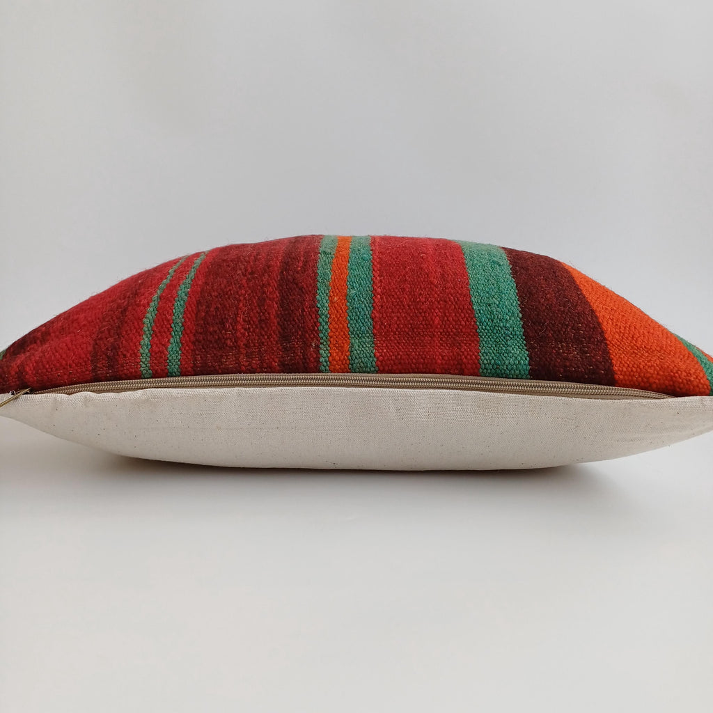 Handmade Moroccan Rug Cushion Cover Multicoloured 20''x20'' / 50x50 CM