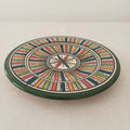 Moroccan Hand-Painted Multicoloured Safi Ceramic Plate 17x17 CM