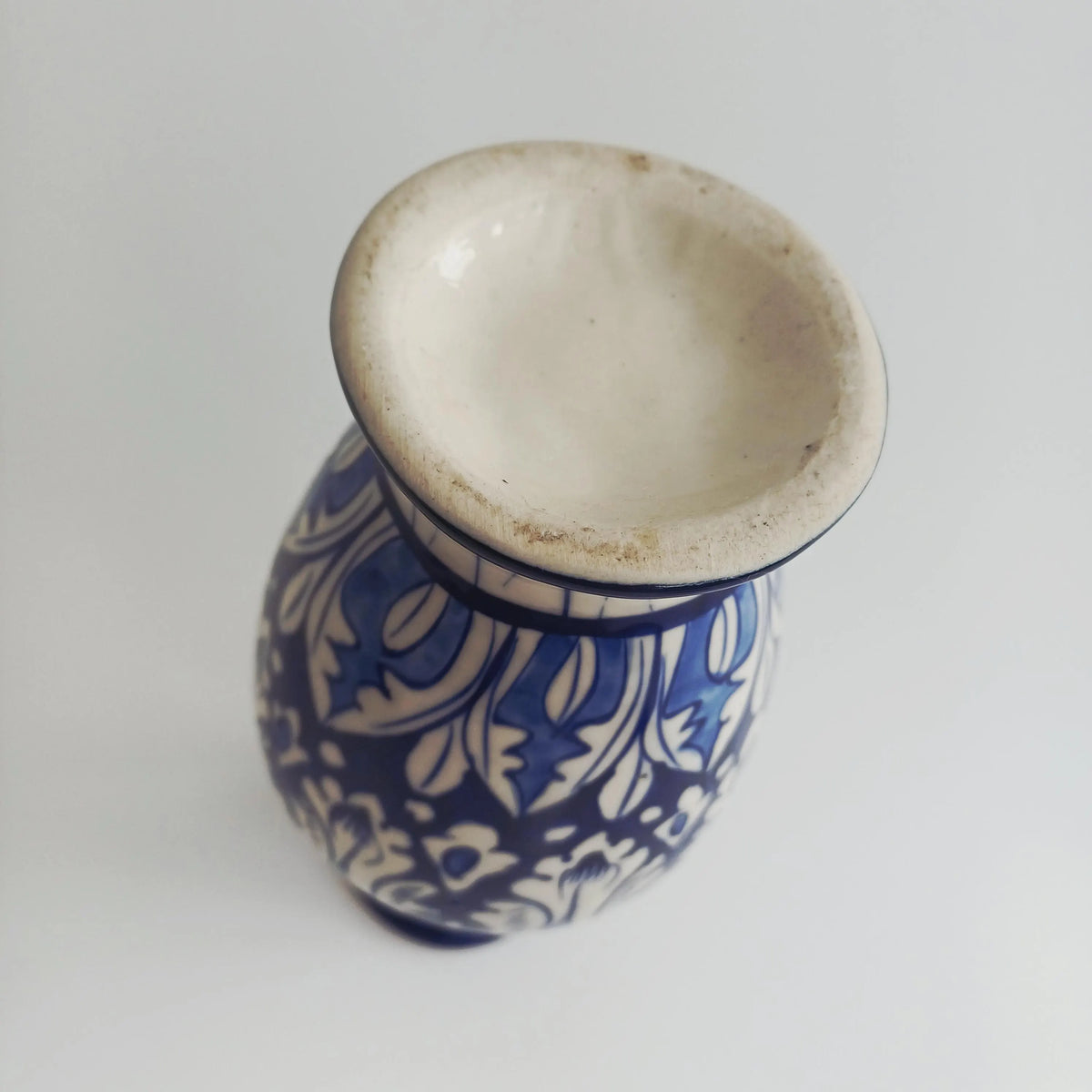Multani Hand-Painted Kashigari Ceramic Flower Vase 19x11 CM