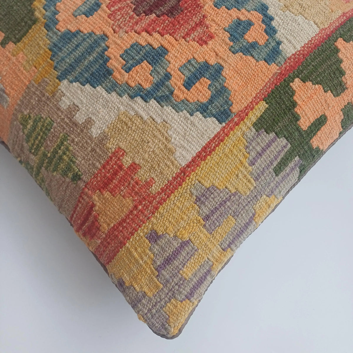 Afghan Handmade Multicoloured Kilim Cushion Cover 48X46 CM