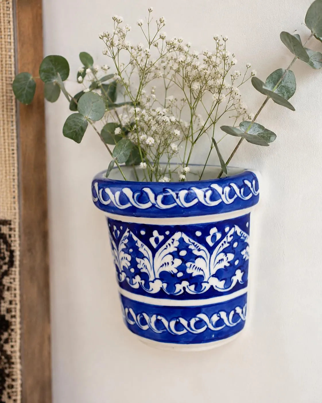 Hand-Painted Multani Ceramic Flower Pot 13x11 CM