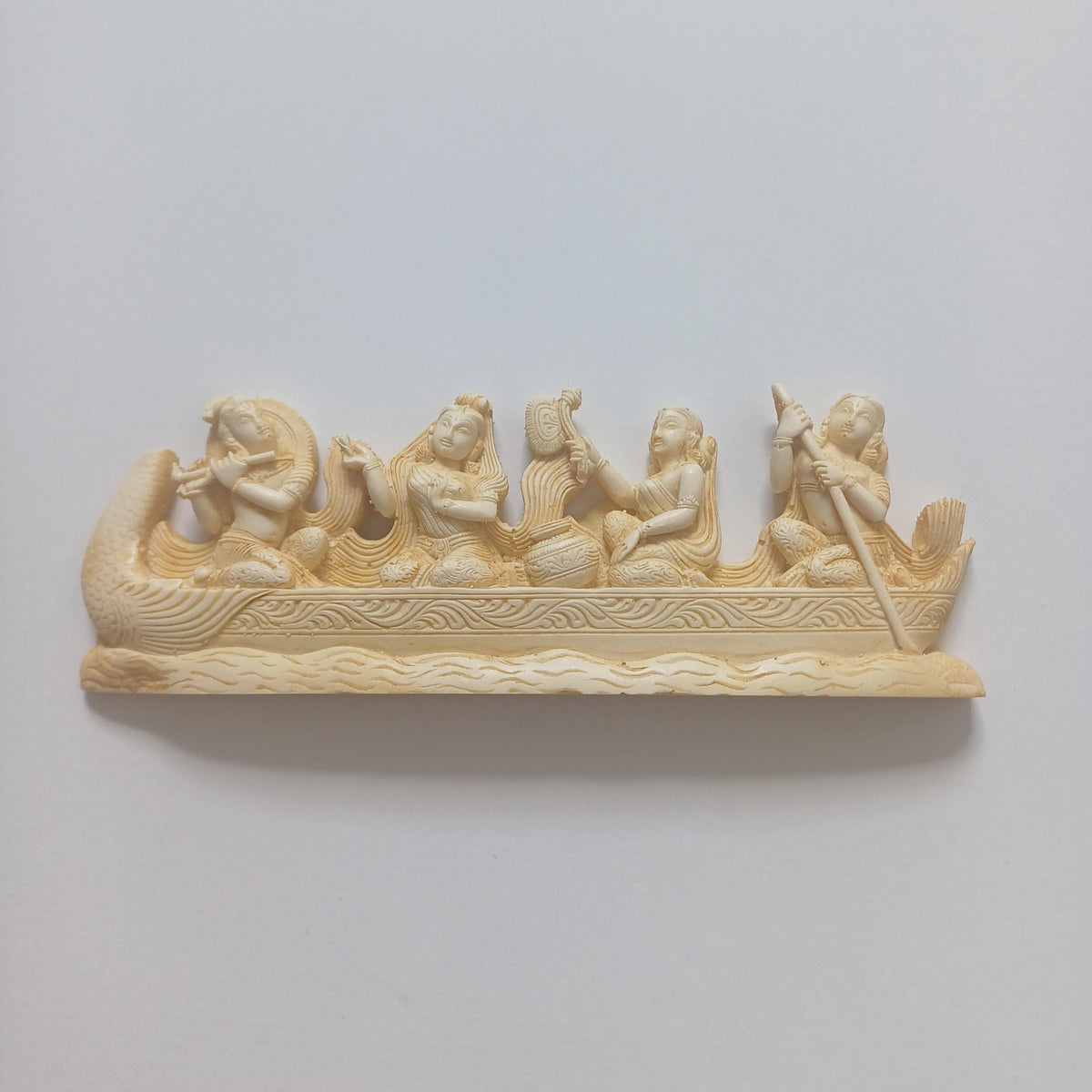 Small Krishna Boat Figurine 14x5 CM