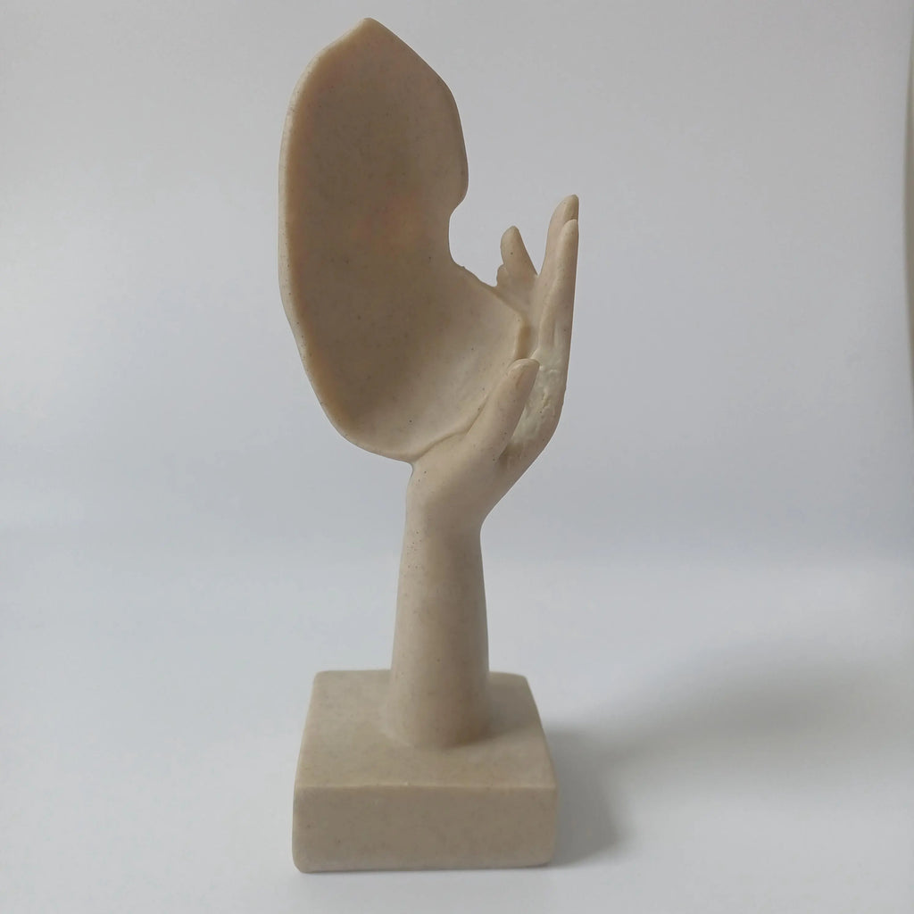 Minimalist Modern Abstract Thinker Face Sculpture 17x6 CM