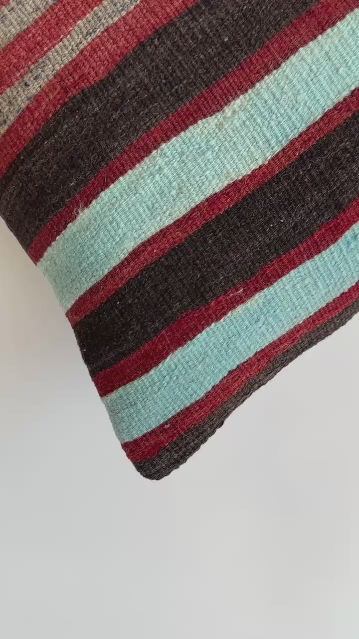 Handmade Multicolour Turkish Cushion Cover 16''x16'' / 40x40 CM