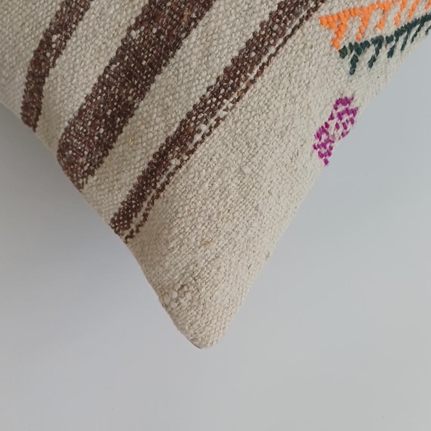 Handmade Turkish Rug Cushion Cover 18''x18'' / 45x45 CM