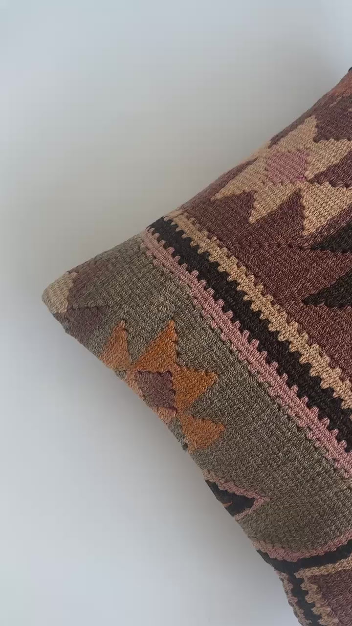 Turkish Rug Cushion Cover 16''x16'' / 41x41 CM