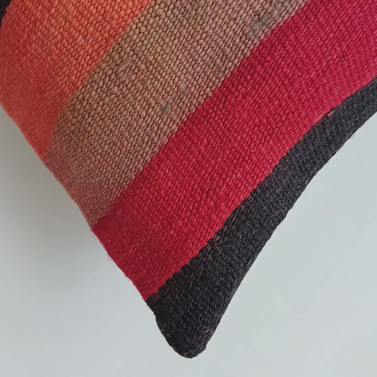 Moroccan Handmade Multicoloured Rug Cushion Cover 20''x20'' / 50x50 CM