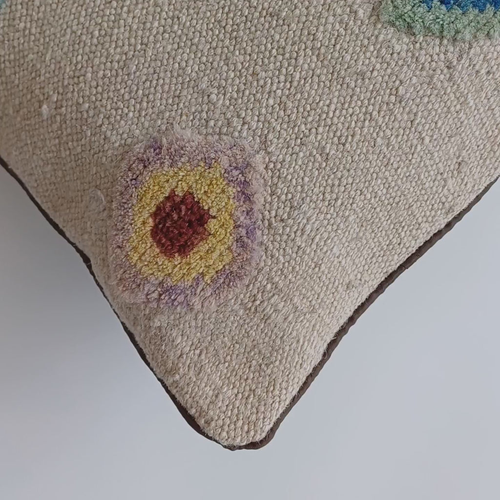 Handmade Afghan Rug Cushion Cover 18''x18'' / 45x45 CM