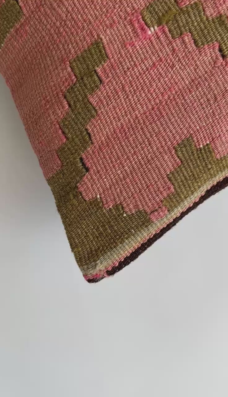 Handmade Turkish Cushion Cover 16''x16'' / 41x41 CM