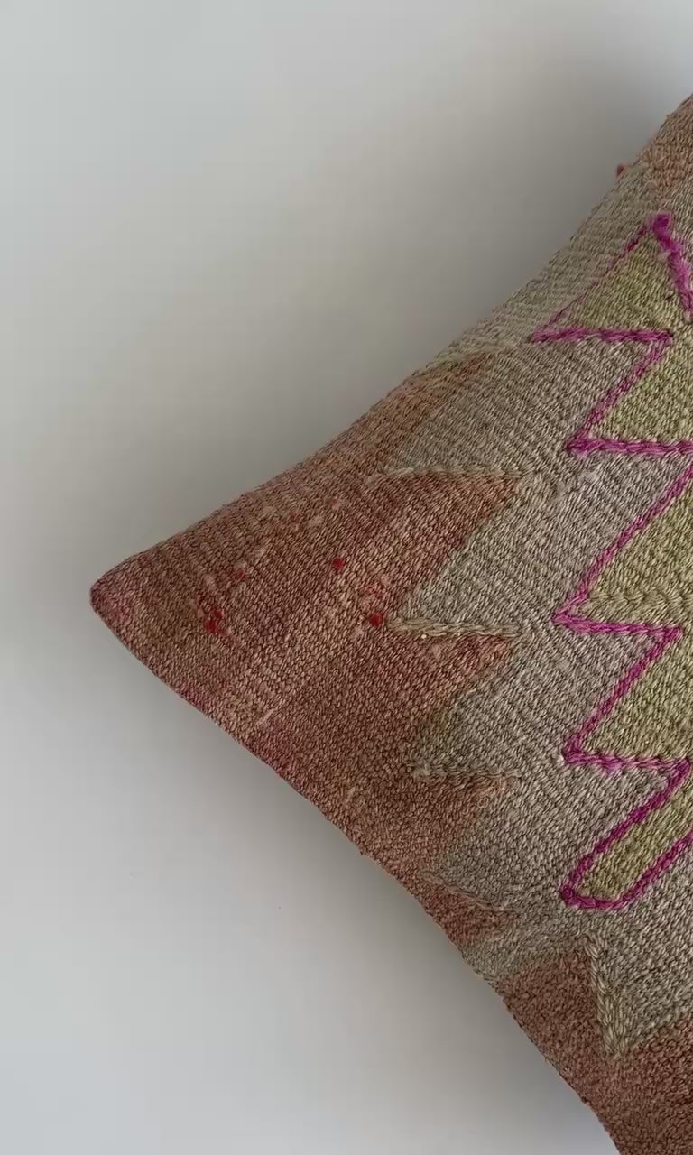 Handmade Turkish Cushion Cover 16''x16'' / 41x41 CM