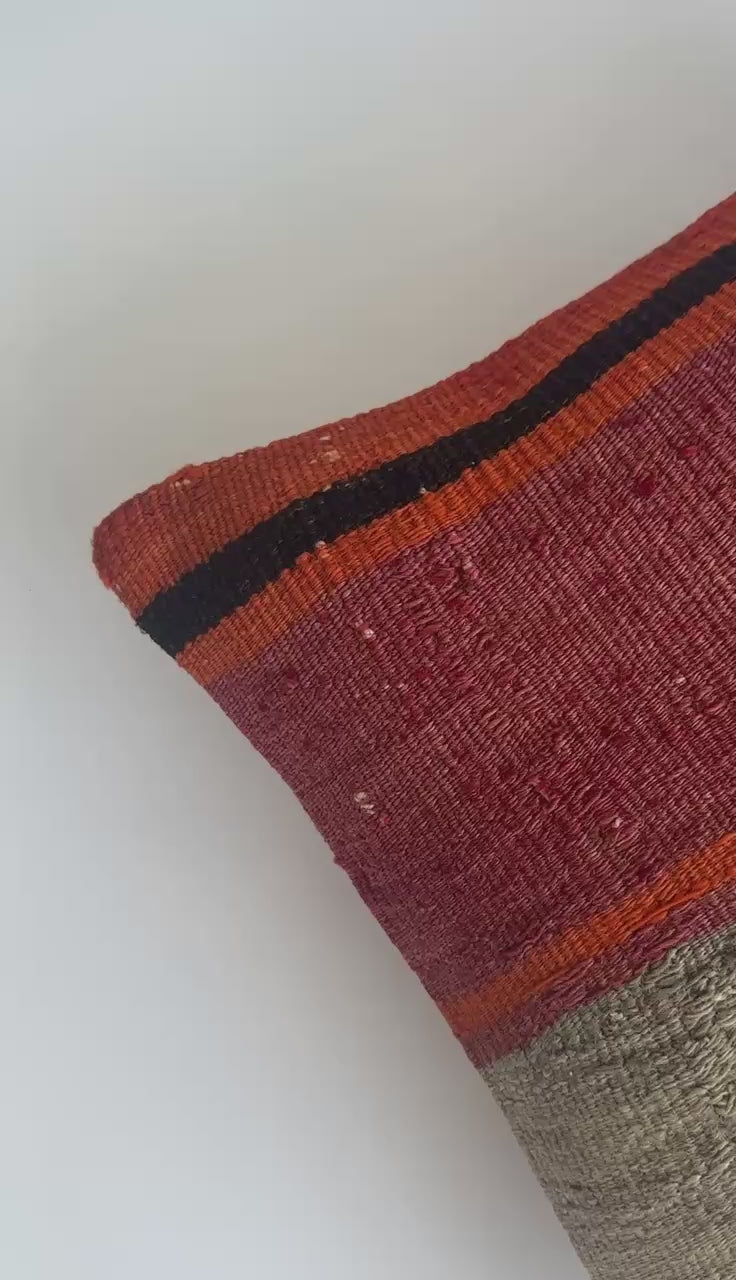 Handmade Multicolour Turkish Cushion Cover 16''x16'' / 40x40 CM