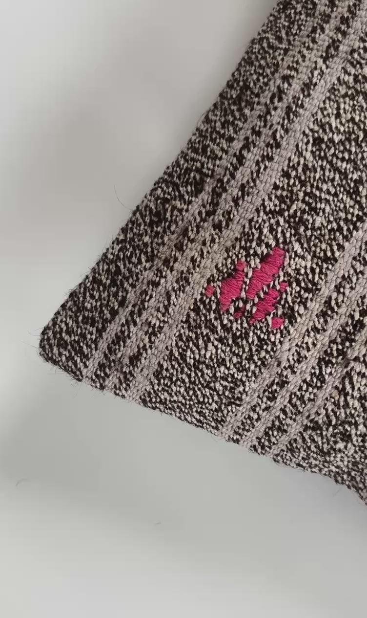 Handmade Turkish Rug Cushion Cover 16''x16'' / 40x40 CM