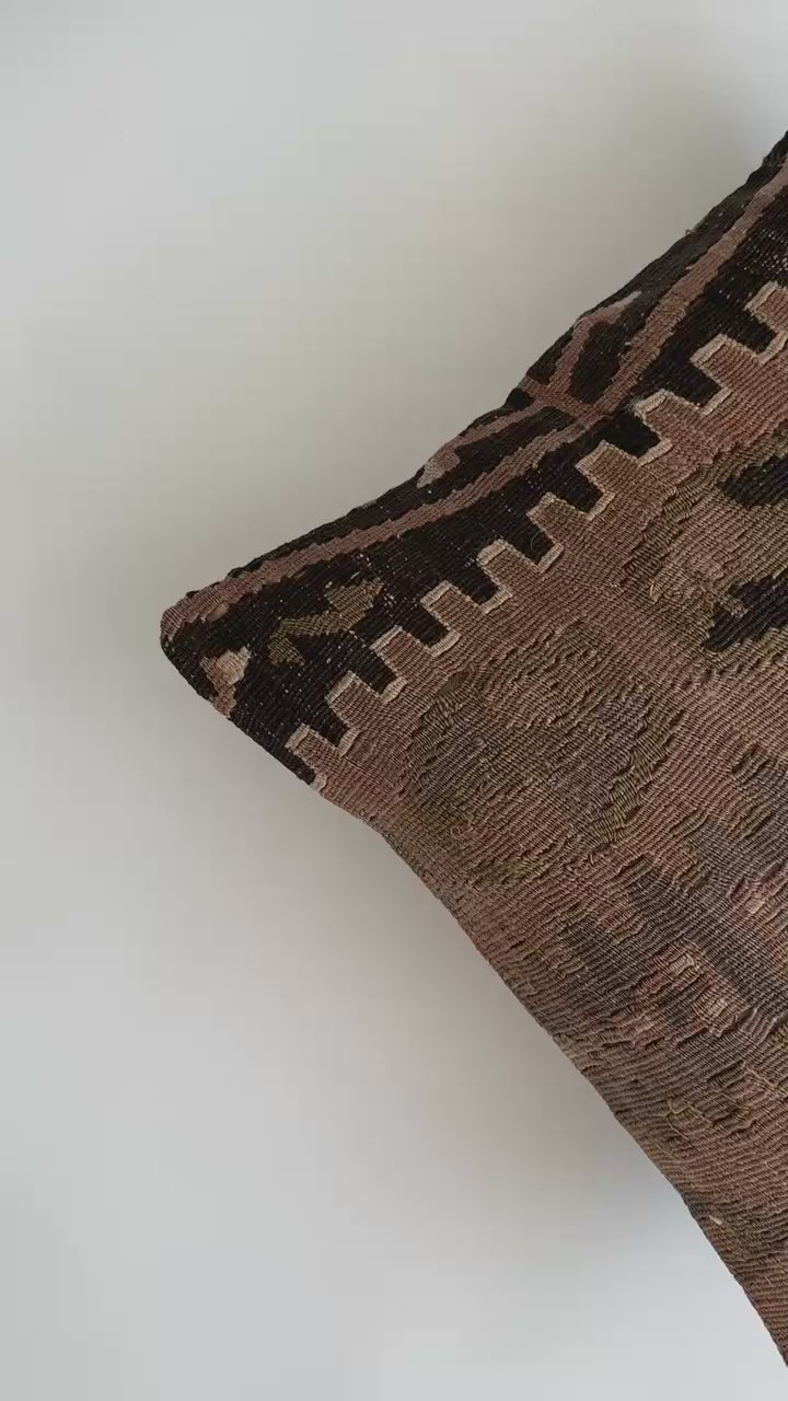 Handmade Turkish Cushion Cover 16''x16'' / 41x40 CM