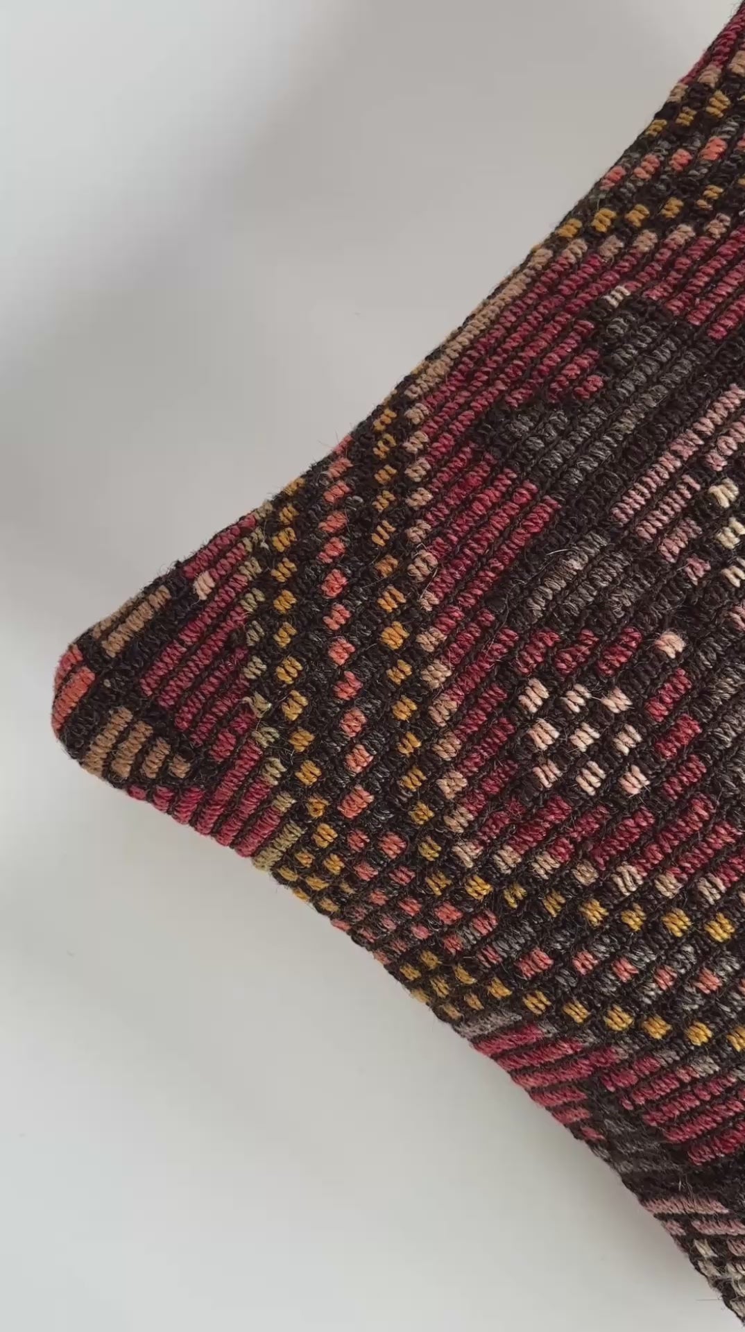 Handmade Multicoloured Cushion Cover 16''x16'' / 41x41 CM