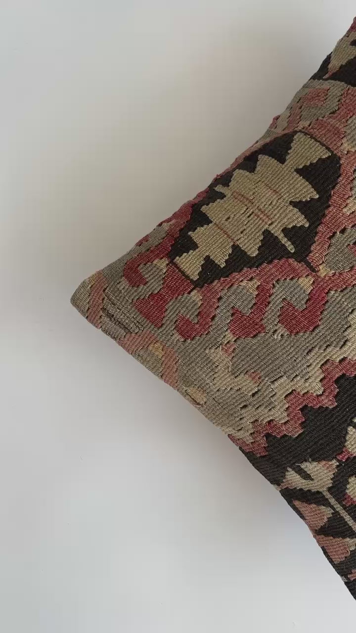 Handmade Turkish Cushion Cover 16''x16'' / 41x41 CM