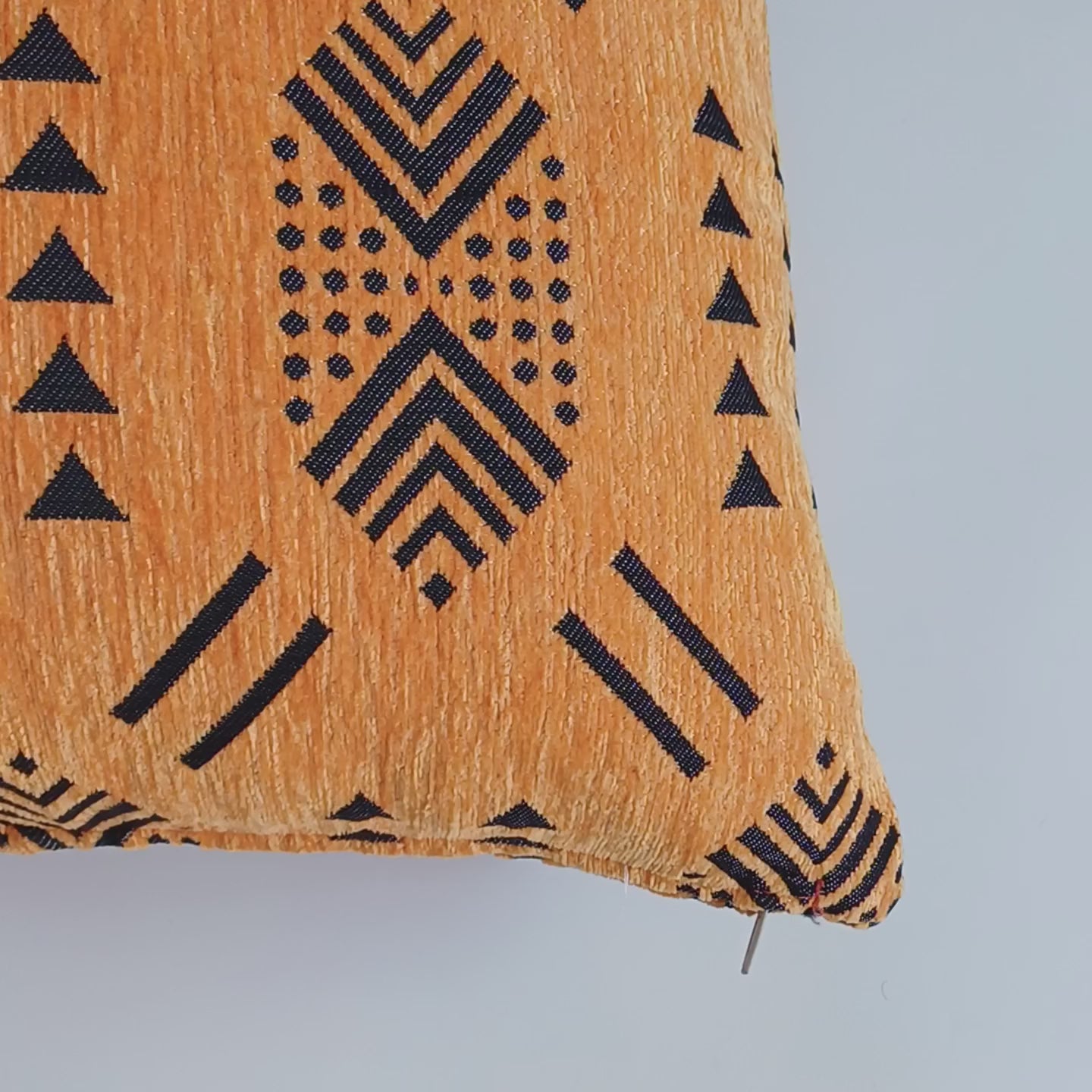 Saffron Velvet Moroccan Cushion Cover 20''x20'' / 50x50 CM