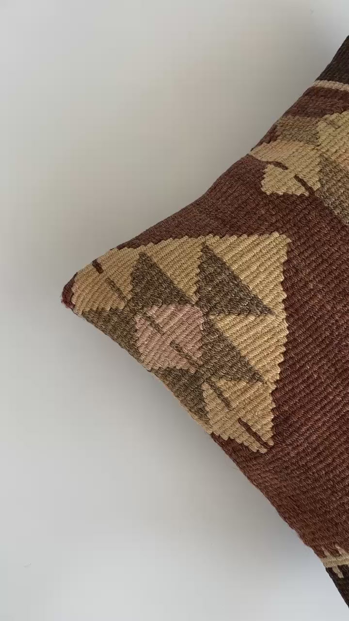 Handmade Turkish Cushion Cover 16''x16'' / 41x41 CM