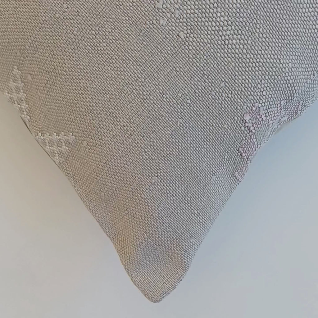 Moroccan Handmade Oatmeal Cactus Silk Cushion Cover 20''x20'' / 50x50 CM