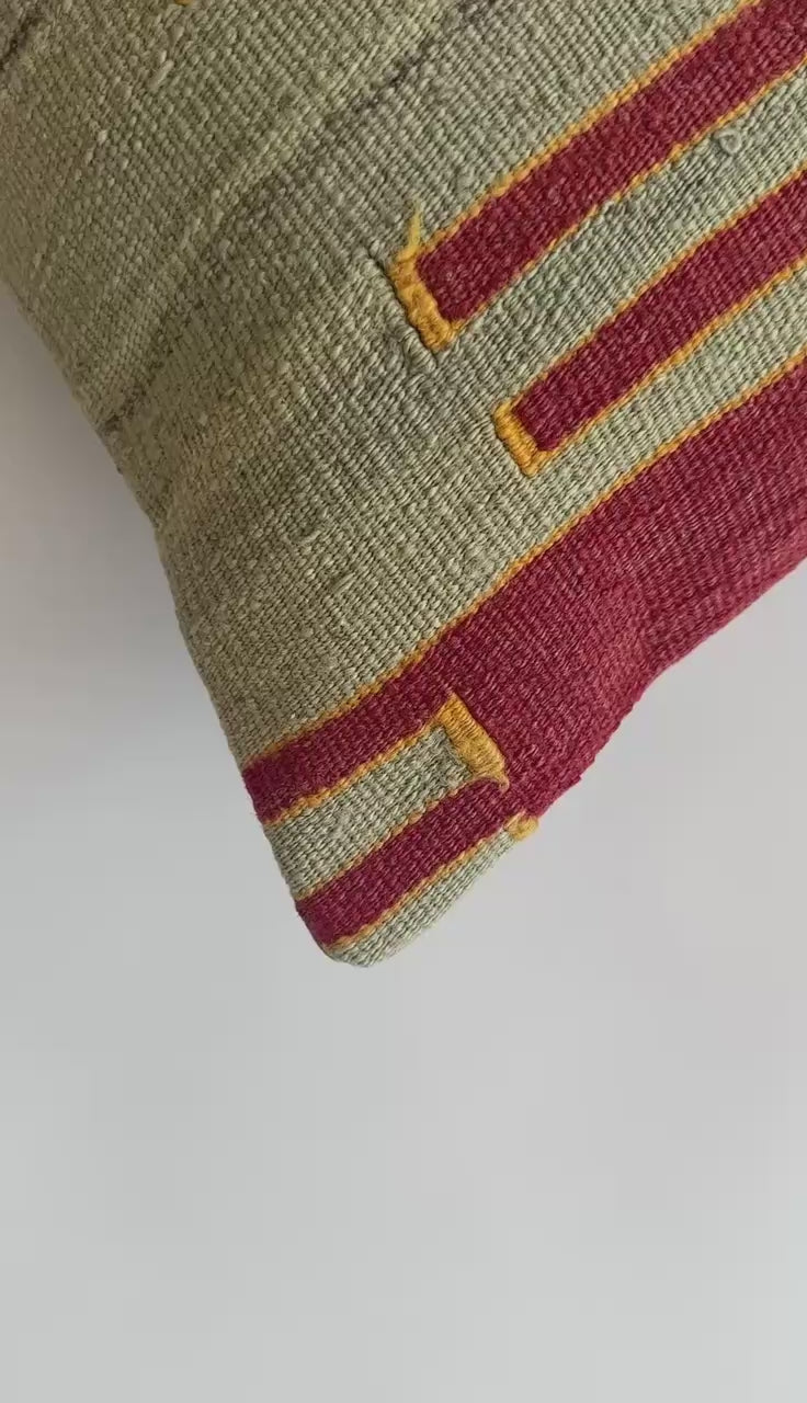 Handmade Turkish Cushion Cover 16''x16'' / 40x40 CM