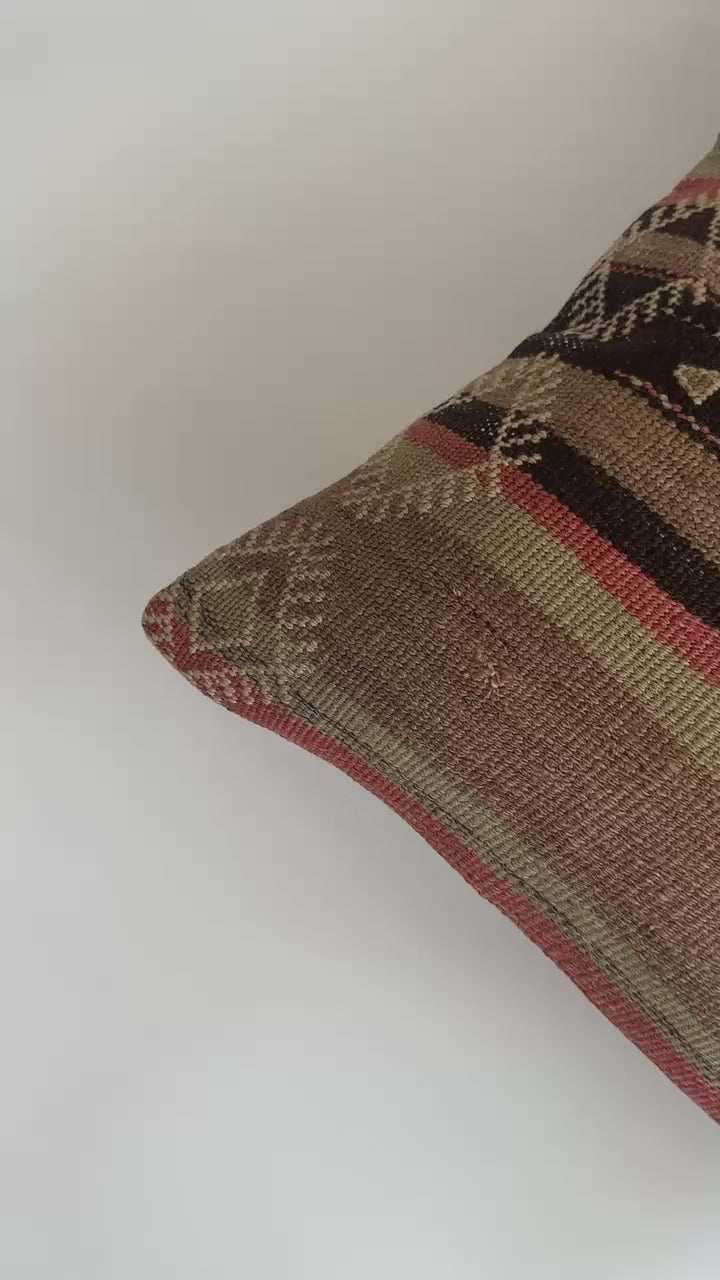 Handmade Turkish Cushion Cover 16''x16'' / 41x41 CM