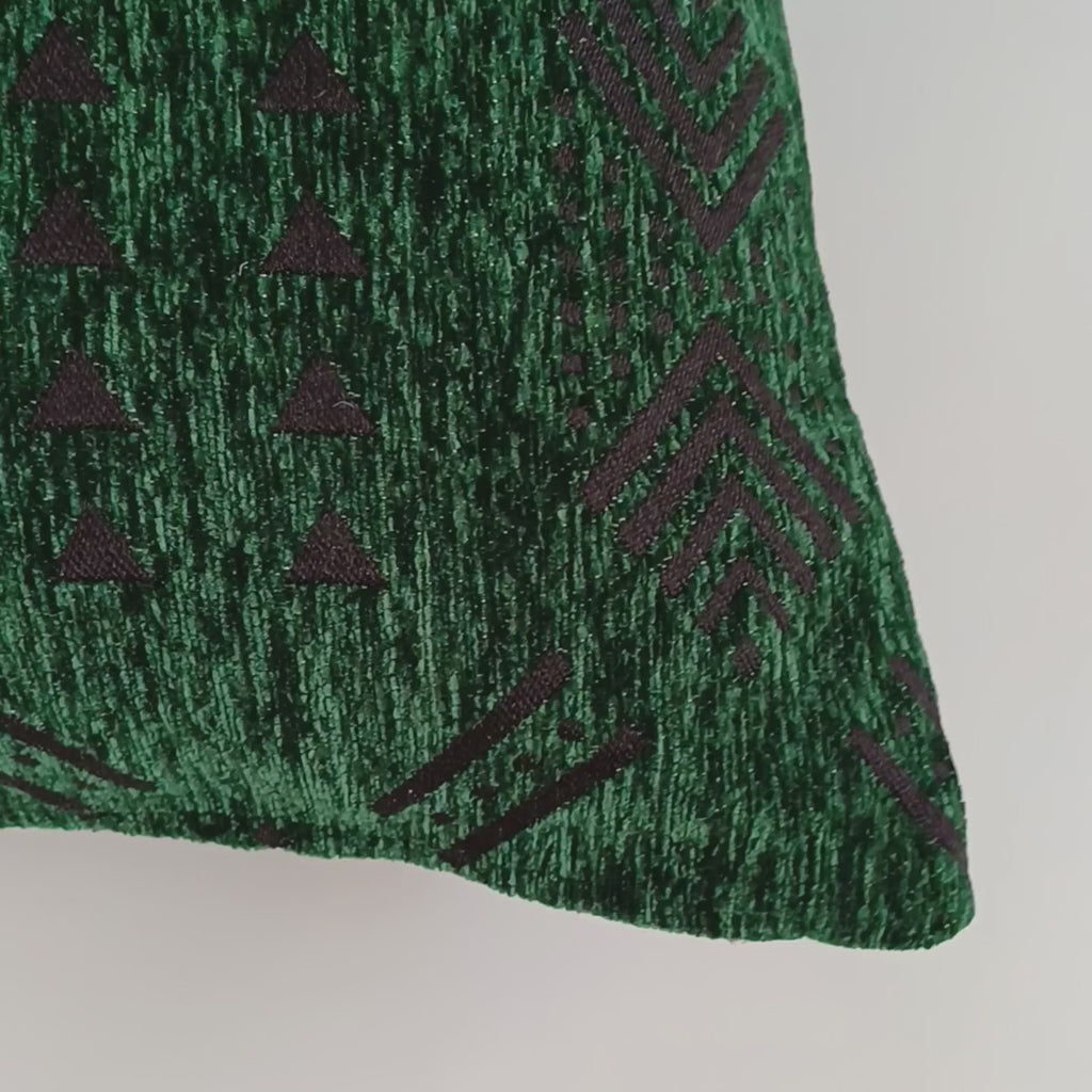 Emerald Green Velvet Moroccan Cushion Cover 20''x20'' / 50x50 CM