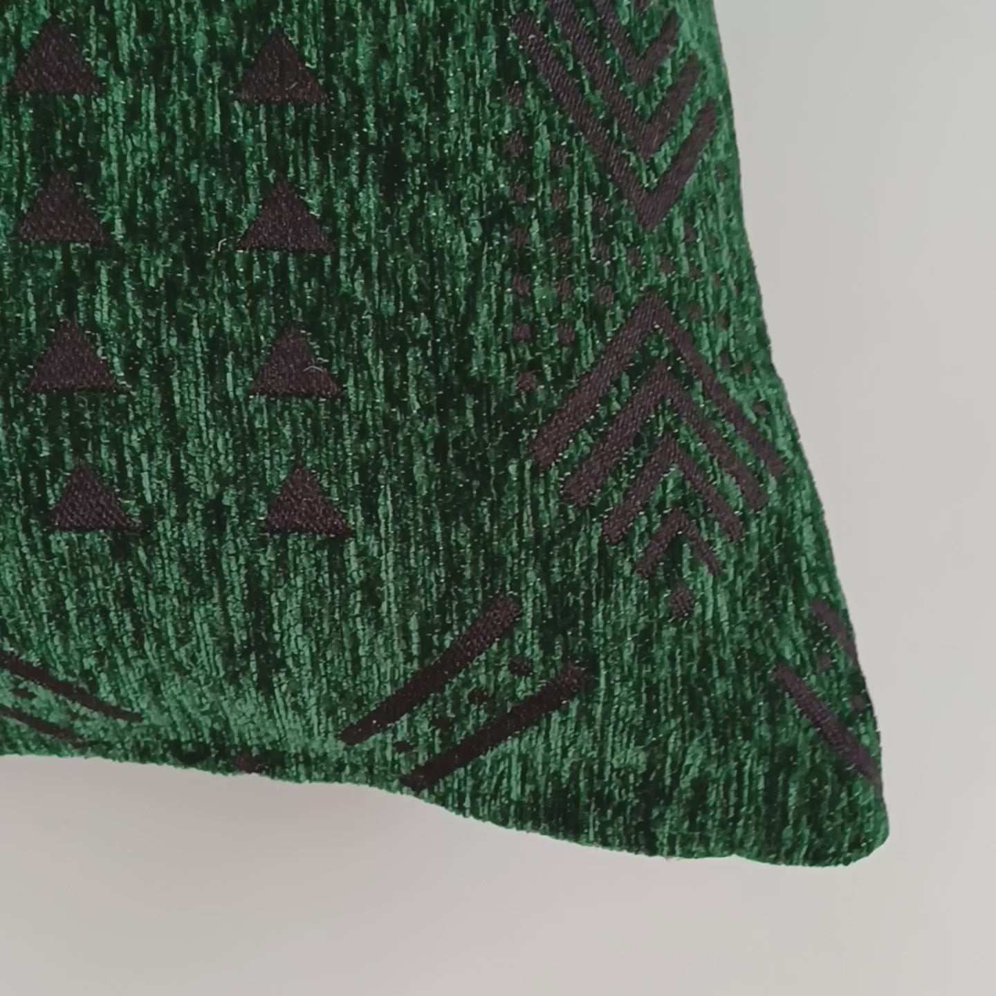 Emerald Green Velvet Moroccan Cushion Cover 20''x20'' / 50x50 CM